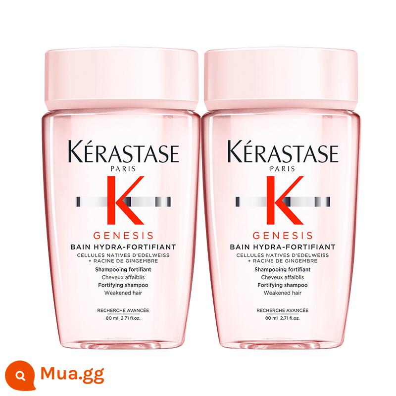 [Tự vận hành] Kérastase Paris Vitality Ginger Refreshing Dầu gội làm sạch sâu và kiểm soát dầu phong phú và mịn màng 80ml * 2 Chai - Sức Sống Gừng 80ml*2