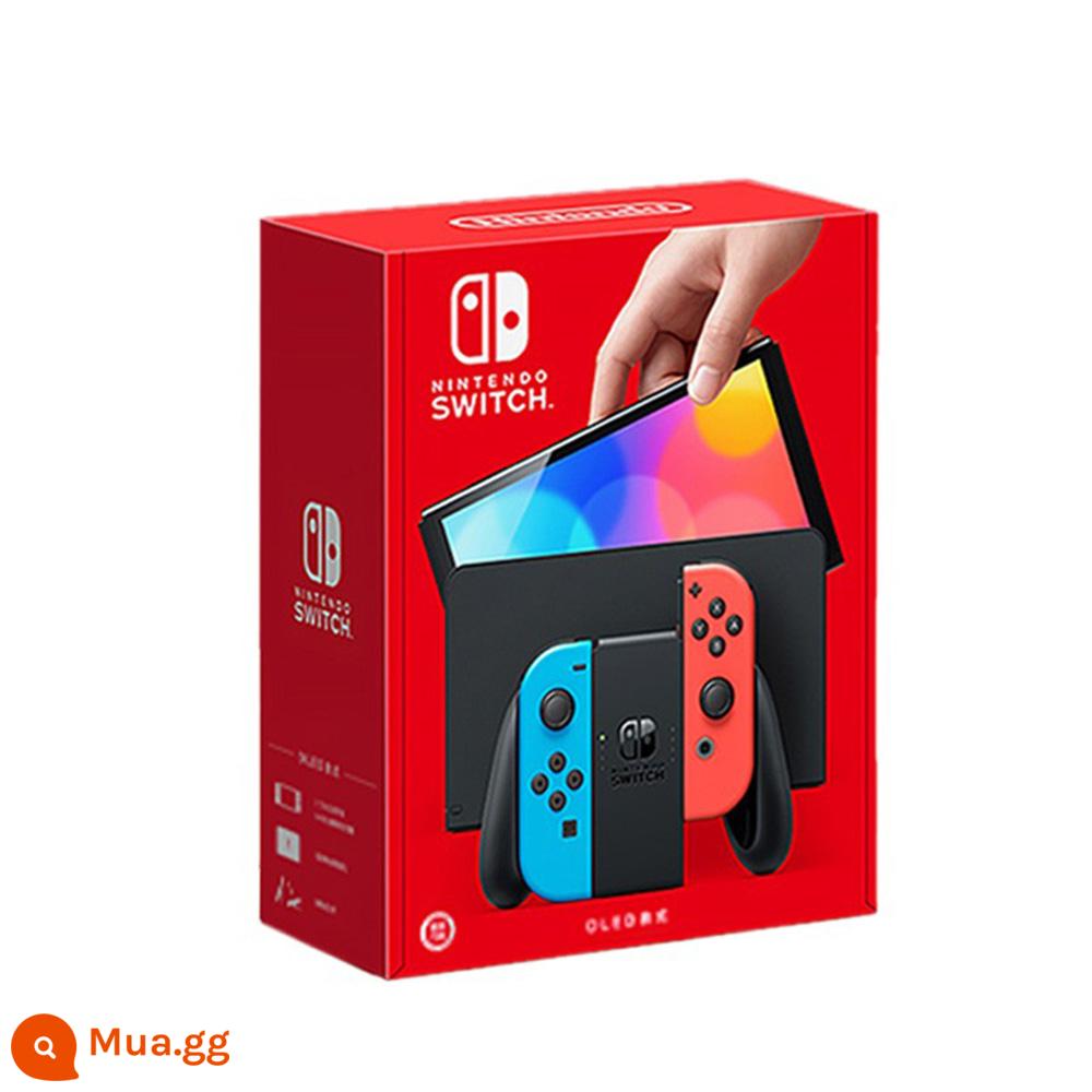 [Tự vận hành] Máy chơi game cầm tay mới của Nintendo/Nintendo Switch đạt tiêu chuẩn với tay cầm màu đỏ và xanh/trắng OLED phiên bản Hồng Kông - đỏ xanh