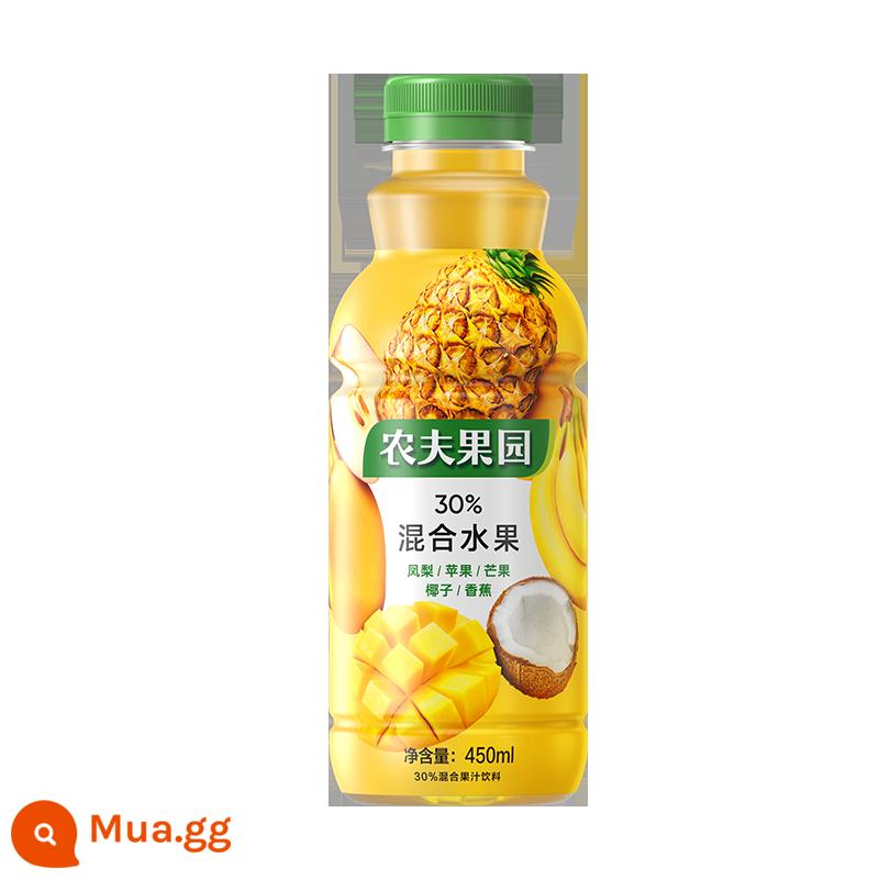 Nongfu Spring Nongfu Orchard Nước ép trái cây và rau củ hỗn hợp 30% Đào Dứa Táo Dứa Xoài Cam FCL - 450ml*15 chai/30% nước ép dứa táo xoài dừa chuối