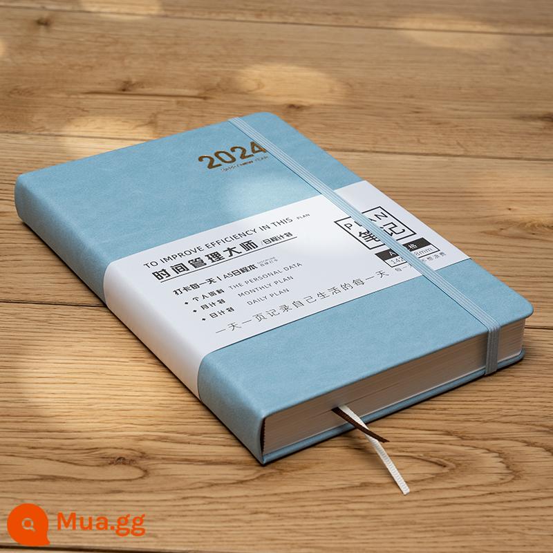 kế hoạch năm 2023 lên lịch cho dòng thời gian này một ngày một trang lịch notepad A6 tự kiểm tra kỷ luật kế hoạch hàng ngày sổ tay hướng dẫn hiệu quả công việc sổ tay nhật ký sổ tay LOGO tùy chỉnh - [24 năm quanh năm] Dây đeo cứng/Xanh nhạt họa tiết đá cuội