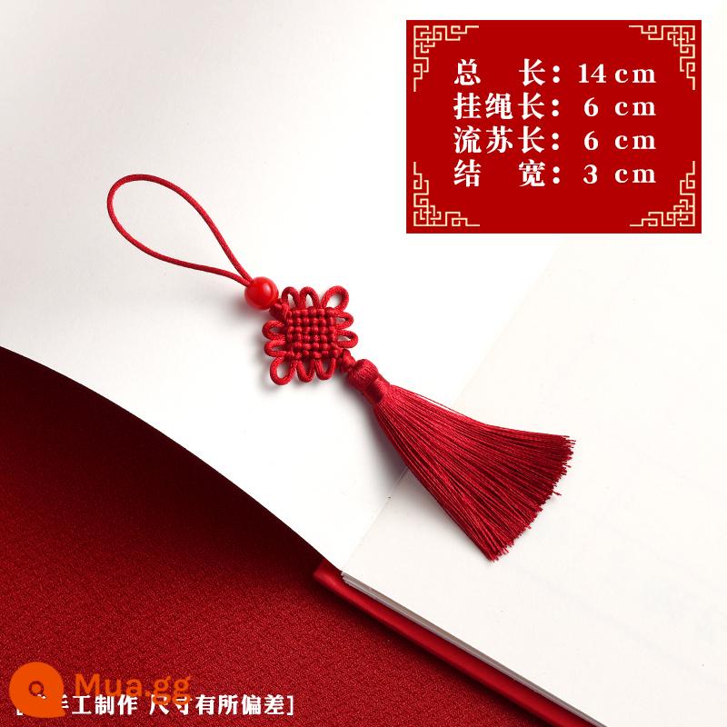 Nhỏ Trung Quốc Thắt Nút Tua Tua Túi Hanfu Dân Tộc Cổ Treo Nhọn Hộp Quà Tặng Ngày Lễ Vật Trang Trí Trang Trí Vật Có Hoa Mặt Dây Chuyền - Màu đỏ tía [gói 10]