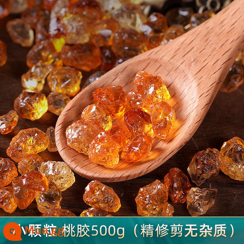 Yangchen Yunnan Natural Large Peach Gum Sanbao Flagship Store Chính hãng có thể được kết hợp với Snow Swallow Saponaria Rice Tremella mà không có tạp chất - [Hạt nhỏ] Kẹo cao su đào hạt nhỏ 500g không lẫn tạp chất