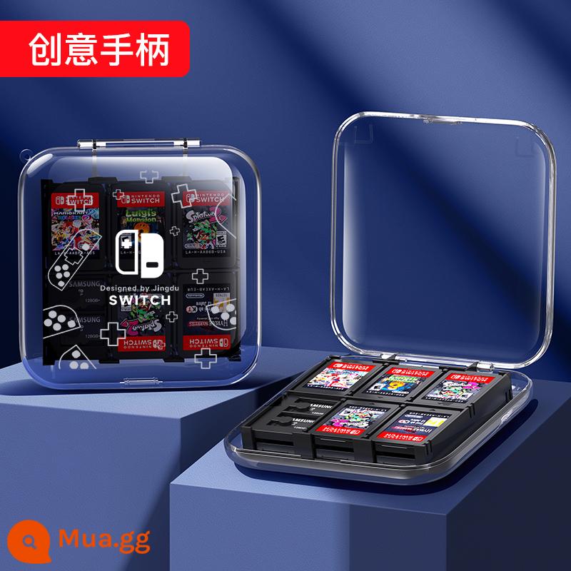 Hộp băng Nintendo Switch gói thẻ trò chơi hộp thẻ switcholed hút từ tính hộp lưu trữ NS dung lượng lớn 24 miếng Gói 12 miếng Vỏ bảo vệ di động Mario Lite Phụ kiện ngoại vi Dongsen - Gói 12 [Tay cầm trong suốt★Sáng tạo] Đi kèm với Mũ vuốt mèo + Hộp đựng thẻ TF