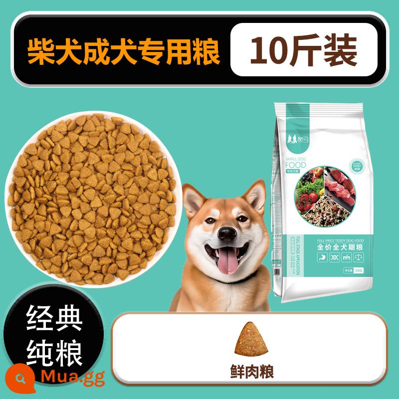 Thức ăn khô cho chó Shiba Inu Nhật Bản thức ăn chủ yếu 10 catties đặc biệt dành cho chó con Chó mục vụ Akita Inu chó lớn loại phổ thông - [Dành riêng cho chó Shiba Inu trưởng thành] Thức ăn cân bằng dinh dưỡng/hoàn tiền nếu không ăn