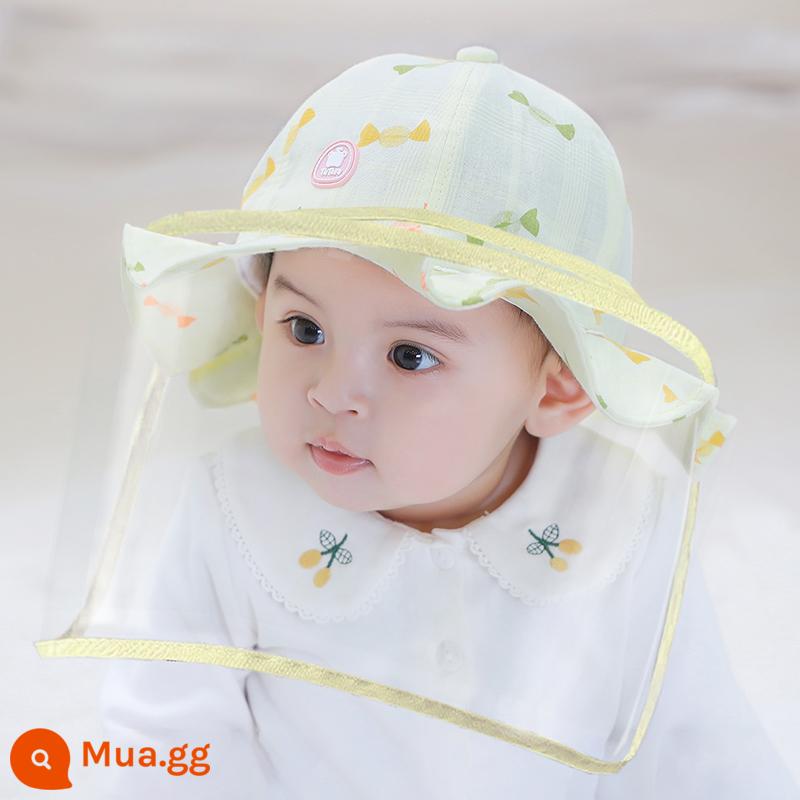 Khẩu trang bảo vệ em bé sơ sinh trẻ sơ sinh chống giọt bắn khẩu trang cách ly trẻ em mũ phòng chống dịch bệnh - Kẹo Nhỏ-Vàng chanh