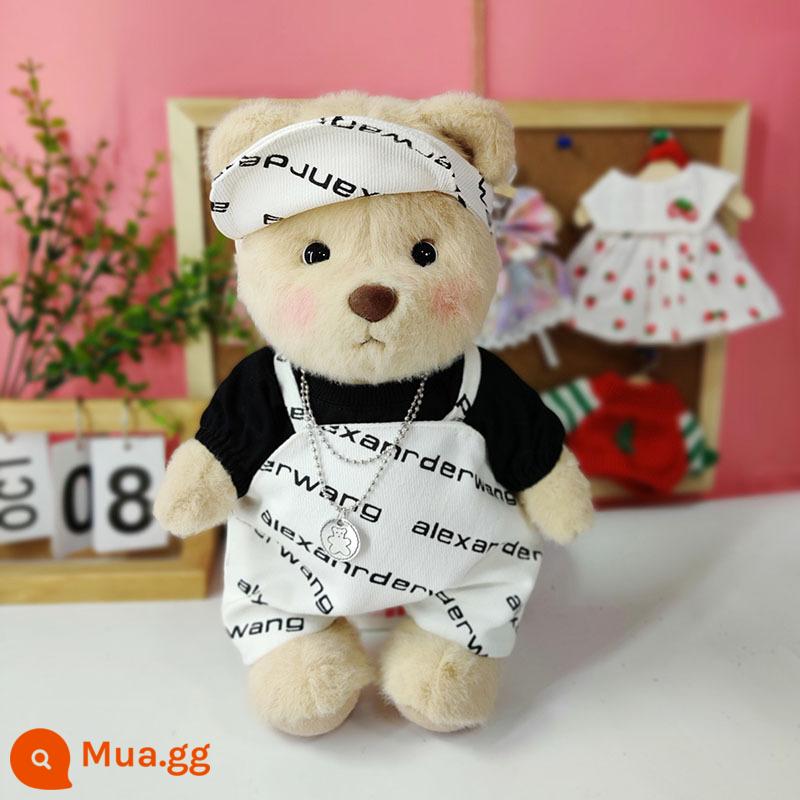 Kích thước trung bình gấu Lena quần áo gấu búp bê sang trọng quần áo búp bê 30cm gấu bông màu hồng sang trọng áo liền quần nữ - Bộ bảng chữ cái thú vị không bao gồm gấu