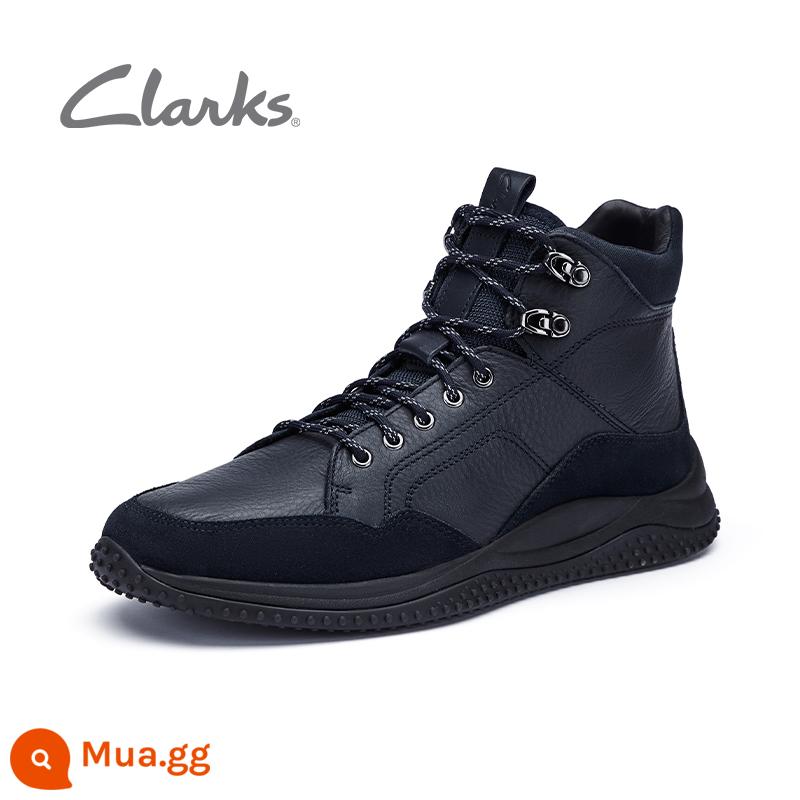 Giày nam Clarks Qile mùa thu đông xu hướng retro thời trang phổ biến buộc dây giày thể thao ngoài trời nam - xanh hải quân