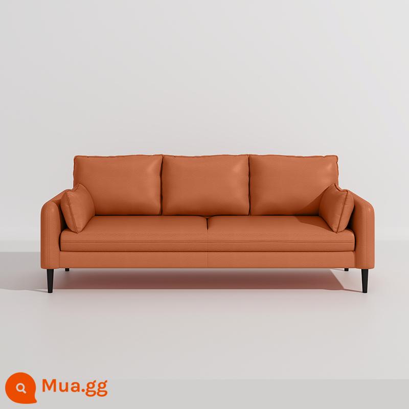 Bắc Âu căn hộ nhỏ công nghệ vải sofa nhỏ đôi ba người phòng khách ánh sáng sang trọng đơn giản giặt miễn phí cửa hàng quần áo căn hộ internet người nổi tiếng - Cam nhẹ sang trọng-14 (da mèo cào)