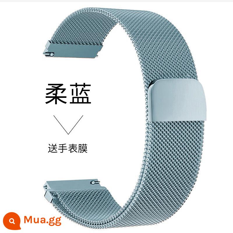 Thích hợp cho đồng hồ Huawei gt3pro Dây đeo Milanese watch3 kim loại hút nam châm gt2 đai thép á hậu vinh quang ma thuật2 dây đeo cổ tay chuỗi đồng hồ e Vitality pro thanh lịch gspro summer new - [Xanh dịu] Từ tính Milanese