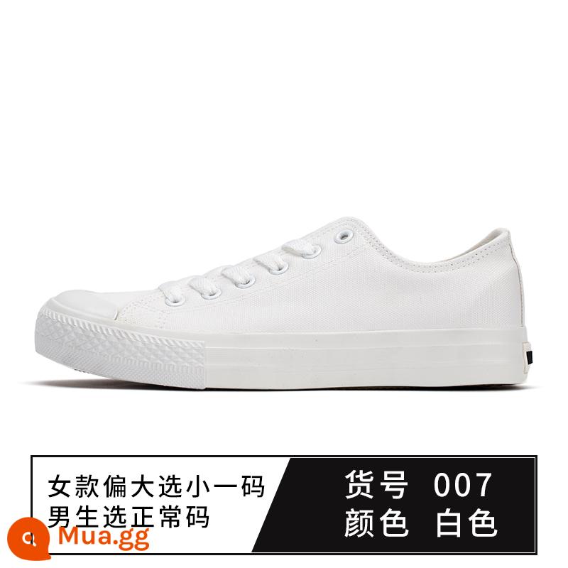 Back Force Shoe Shoe Canvas Giày 2022 Mùa thu và mùa đông Sinh viên mới Versatile Plus Velvet Two -cotton giày, Giày đen nhỏ thông thường - Trắng