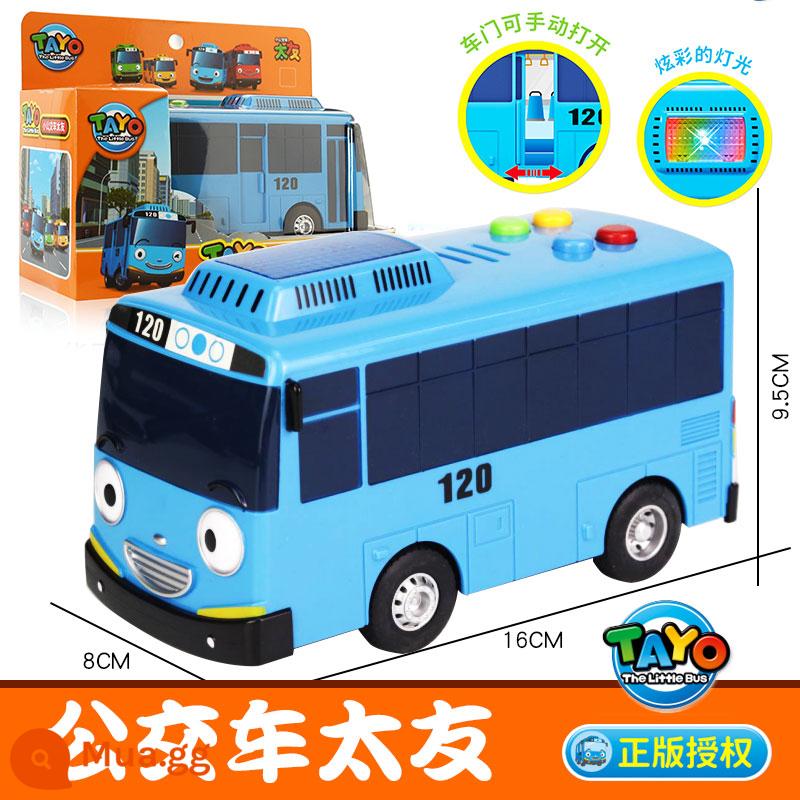 TAYO Little Taiyou Bus Quán tính Trẻ em Bé trai Gianni Leni Nhà để xe trung tâm Bộ tòa nhà - Phiên bản âm thanh và ánh sáng [Bus Taiyou]