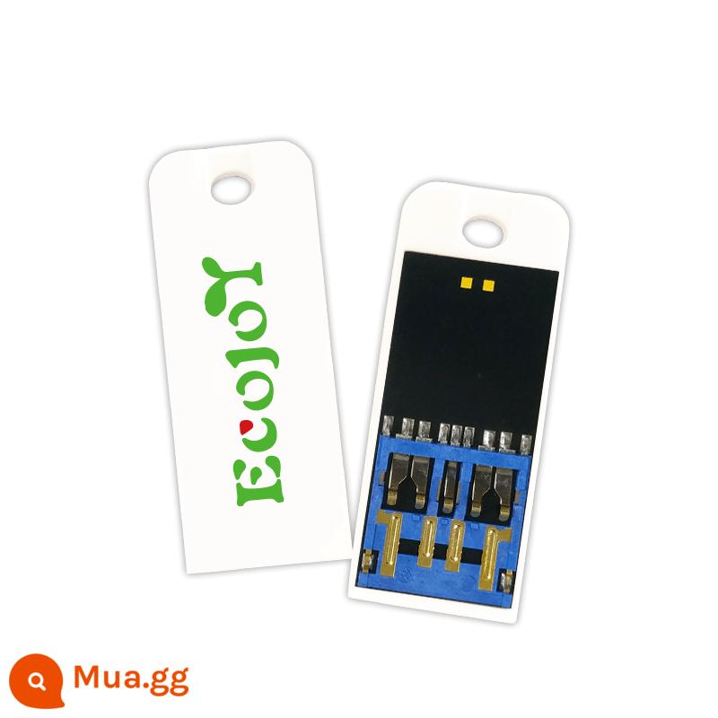 ECOJOY Art thưởng thức đĩa U nhỏ 32G mini di động siêu mỏng usb chống thấm nước ironless xe vô hình USB flash drive công ty - [USB3.0] Phiên bản dài màu trắng