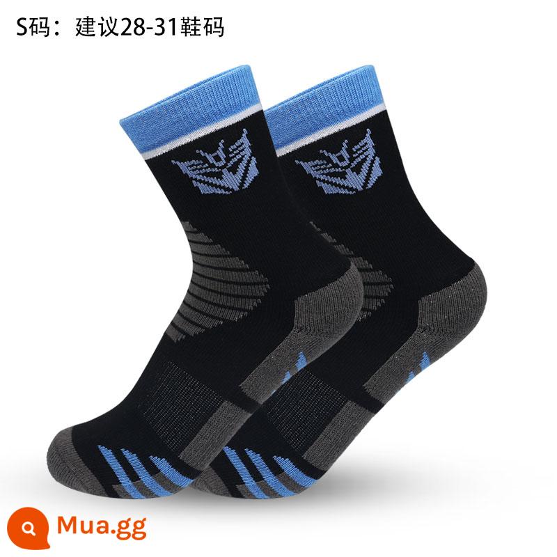 Pony Rainbow Pony Sports SOCKS TRẺ E - Kiểu 122 - 1 đôi xanh đen [Size trẻ em M: 31-35]