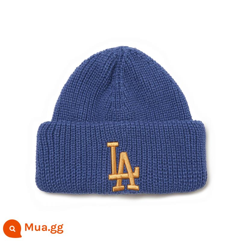 MLB chính thức mũ nam nữ NY mũ len LOGO thêu thể thao mùa thu đông thạch chống gió lạnh mũ CPB5 - Los Angeles Dodgers/Xanh đậm