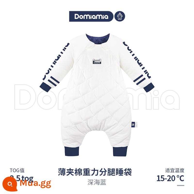 Túi ngủ Domiamia Boy Baby Baby Heng Wen Defant - Phần 3 - Deep Sea Blue - Quilting mỏng trọng lực (nhiệt độ khuyến nghị 15-20oC)