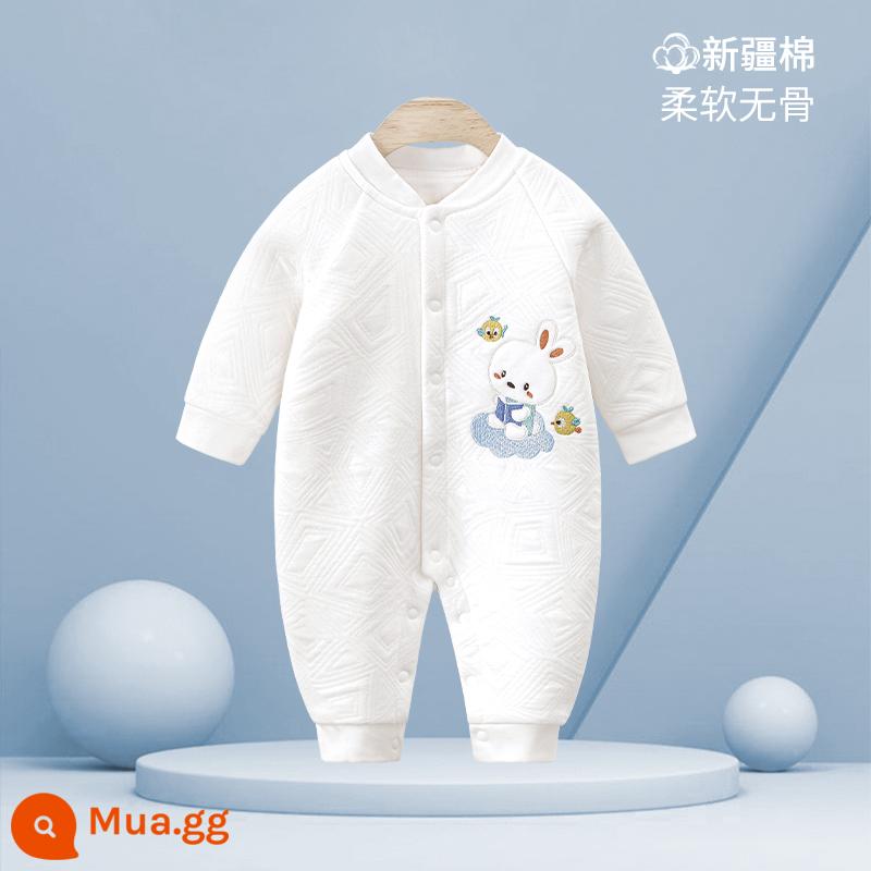 Quần áo thu đông cho bé, bộ ấm thu đông, quần áo sơ sinh cotton, cotton dày dặn nam nữ, quần áo thu đông cho bé, quần yếm - [Ấm áp] Truyện cổ tích Thỏ