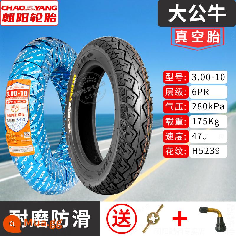 Chaoyang Tyre 3.00-10 lốp chân không 300-10 pin xe điện xe chân không lốp lốp chống thủng lốp thép - 3.00-10 Lốp chân không bò lớn sáu lớp, dày, chống đâm thủng và chống mài mòn