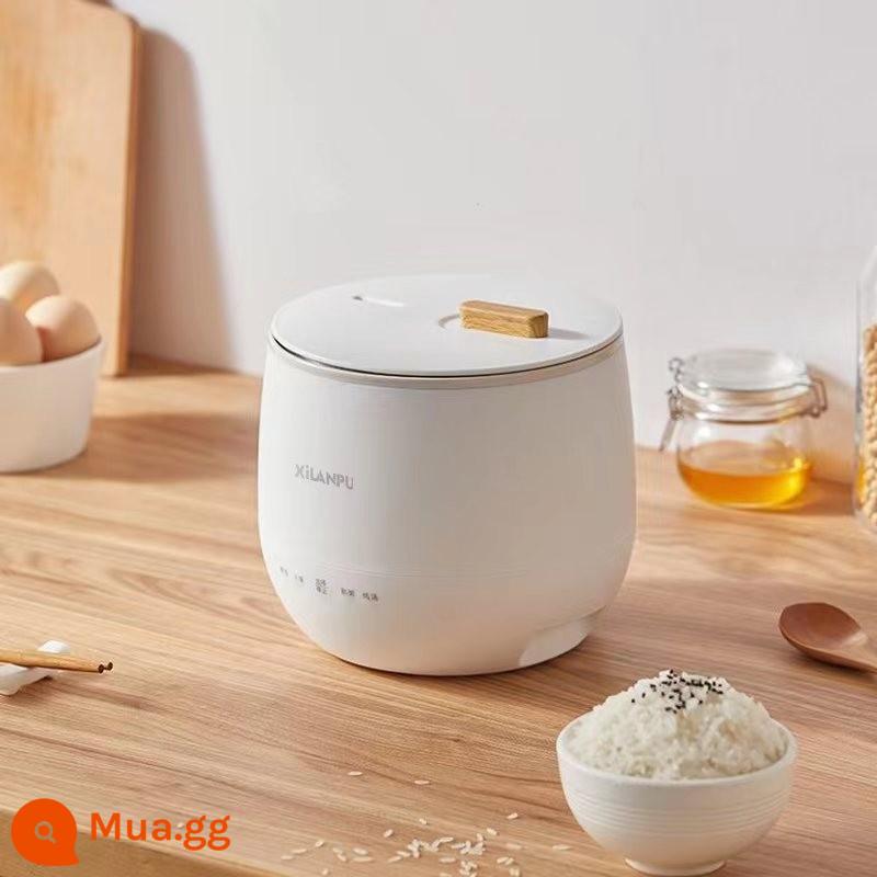 Nồi cơm điện XiLANPU gia đình nồi cơm điện mini đa năng 1 đến 2 đến 3 người 4 nồi nhỏ thông minh nấu cơm - Gốm trắng (lớp lót gốm)