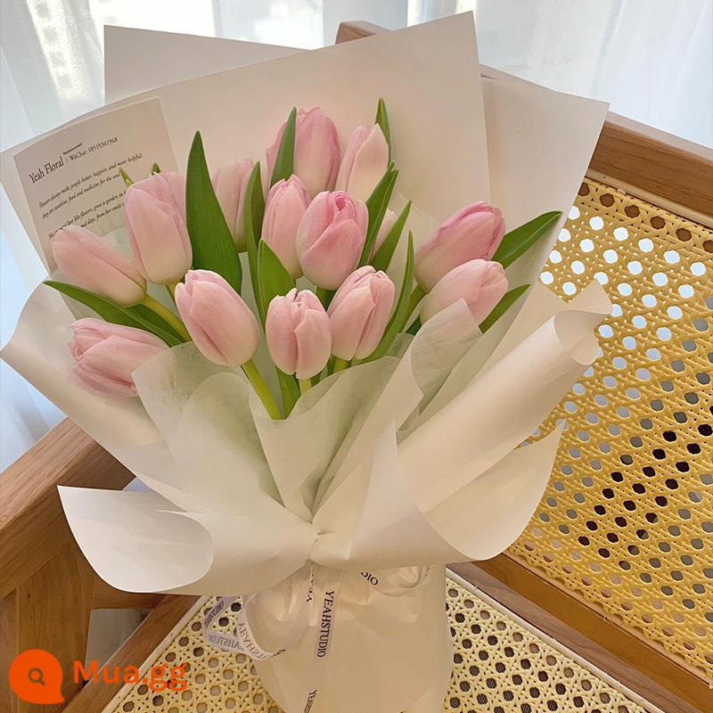 Giao hoa bó hoa Tulip cùng thành phố Thượng Hải Quảng Châu Bắc Kinh Hàng Châu giao hoa sinh nhật bạn gái shop hoa toàn quốc giao hoa - [Công bố chuyện tình cảm riêng tư với công chúng] 14 bó hoa tulip