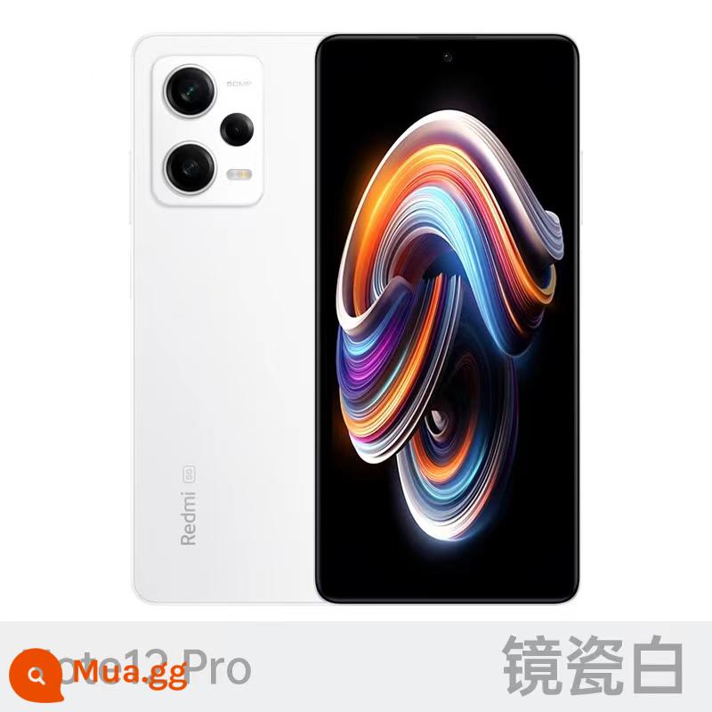 【Sản phẩm mới】Xiaomi Redmi Note 12 Pro Bộ nhớ chạy 12G điện thoại di động siêu mỏng 5G Cửa hàng chính thức của Xiaomi Trang web chính thức Sạc flash 67W Màn hình thẳng linh hoạt 6,67 inch note11 - Note12Pro-Gương Sứ Trắng