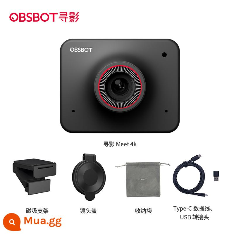 OBSBOT Shadow Meet 4K HD máy ảnh trực tiếp máy tính usb làm đẹp video hội nghị trực tuyến camera lớp học - Gặp gỡ 4K