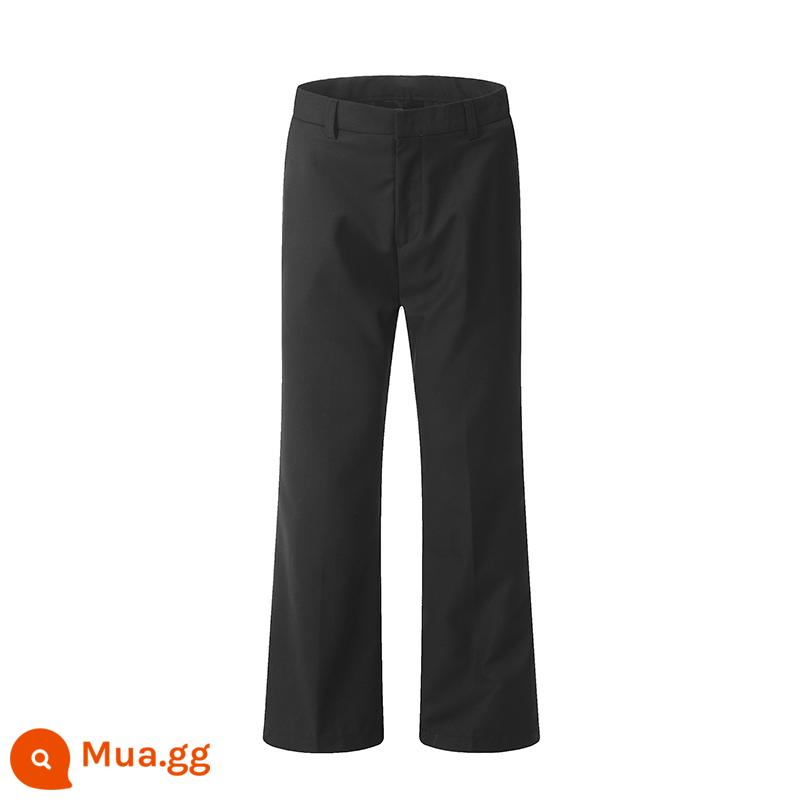 S3T5 SAINT Mỹ thẳng slim slim fit cleanfi thông quần dành cho nam và nữ, quần dài xếp nếp đa năng hợp thời trang - Đốm đen trên sợi tóc thứ hai