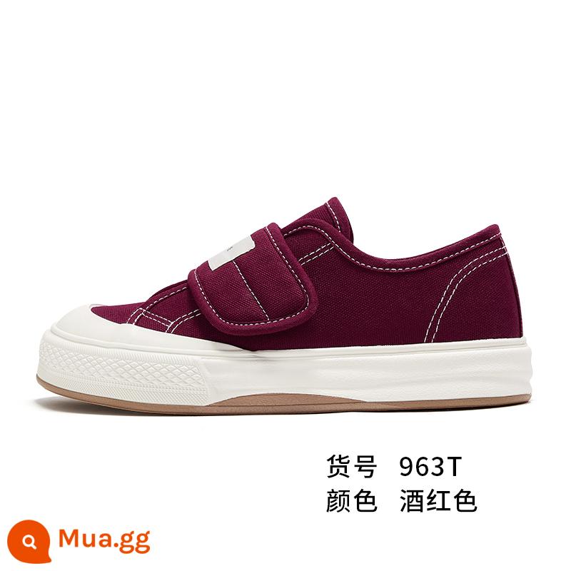 Feiyue/feiyue Leap giày vải đế dày nữ thu đông 2022 rượu vang đỏ mới phù hợp với giày thường 785 - rượu vang đỏ 963