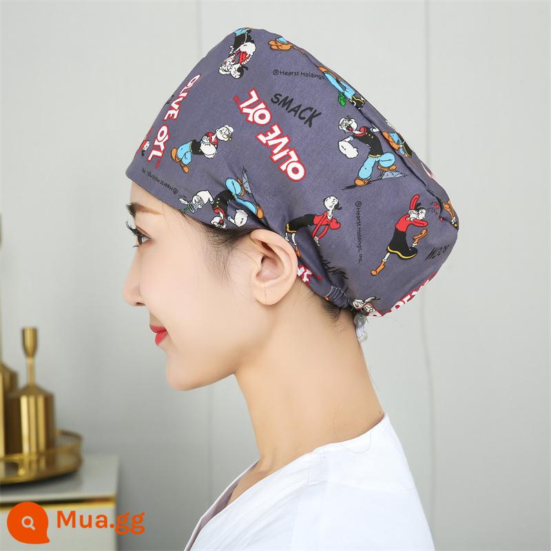 Mũ phòng mổ nữ cotton mũ y tá giam hóa trị bao đầu mũ phòng khám nha khoa bác sĩ làm việc mũ nam - Khấu trừ điều chỉnh lãng mạn ban đêm