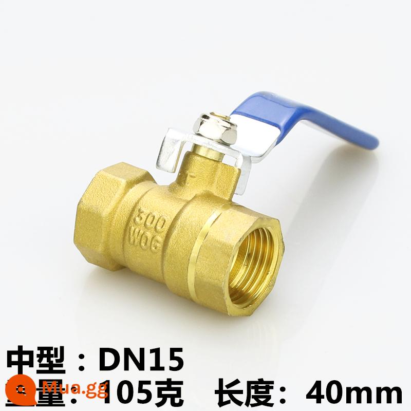 Van bi chuyển nước van đồng toàn phần 4 điểm dn15 van 6 điểm dn20 chịu nhiệt độ cao 1 inch 2 van bi đồng 25 tap water 50 - Kích thước trung bình 4 điểm DN15