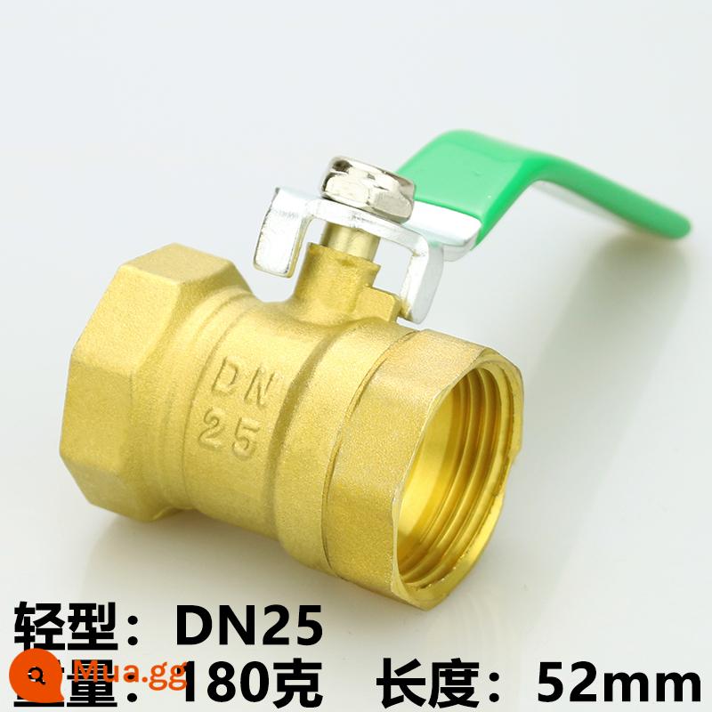 Van bi chuyển nước van đồng toàn phần 4 điểm dn15 van 6 điểm dn20 chịu nhiệt độ cao 1 inch 2 van bi đồng 25 tap water 50 - Đèn xanh đậm 1 inch DN25