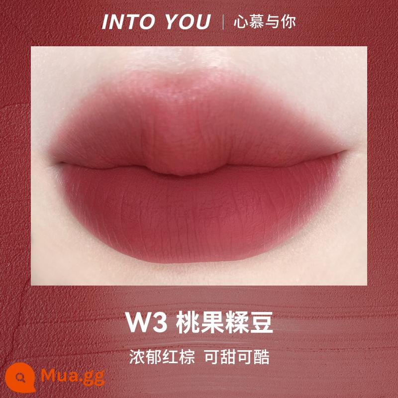 Cheng Shi'an VÀO BẠN môi bùn môi men son môi nữ anh hùng không khí mờ nhung thích hợp tương đương intoyou - #W3 đậu dán đào trái cây