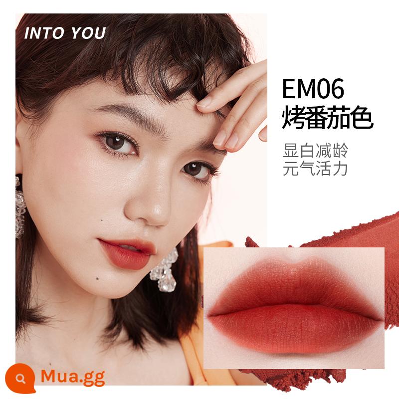 Cheng Shi'an VÀO BẠN môi bùn môi men son môi nữ anh hùng không khí mờ nhung thích hợp tương đương intoyou - EM06 #màu cà chua rang