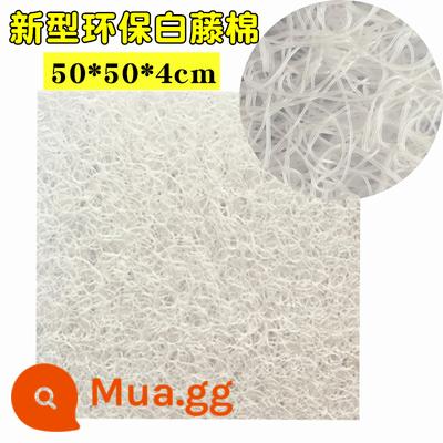 Mây bông lọc cotton koi vật liệu lọc sinh hóa bông hệ thống tuần hoàn ao cá ngoài trời xốp koi ao chuyên dụng - Bông mây trắng mới 50*50*4cm 1 tờ