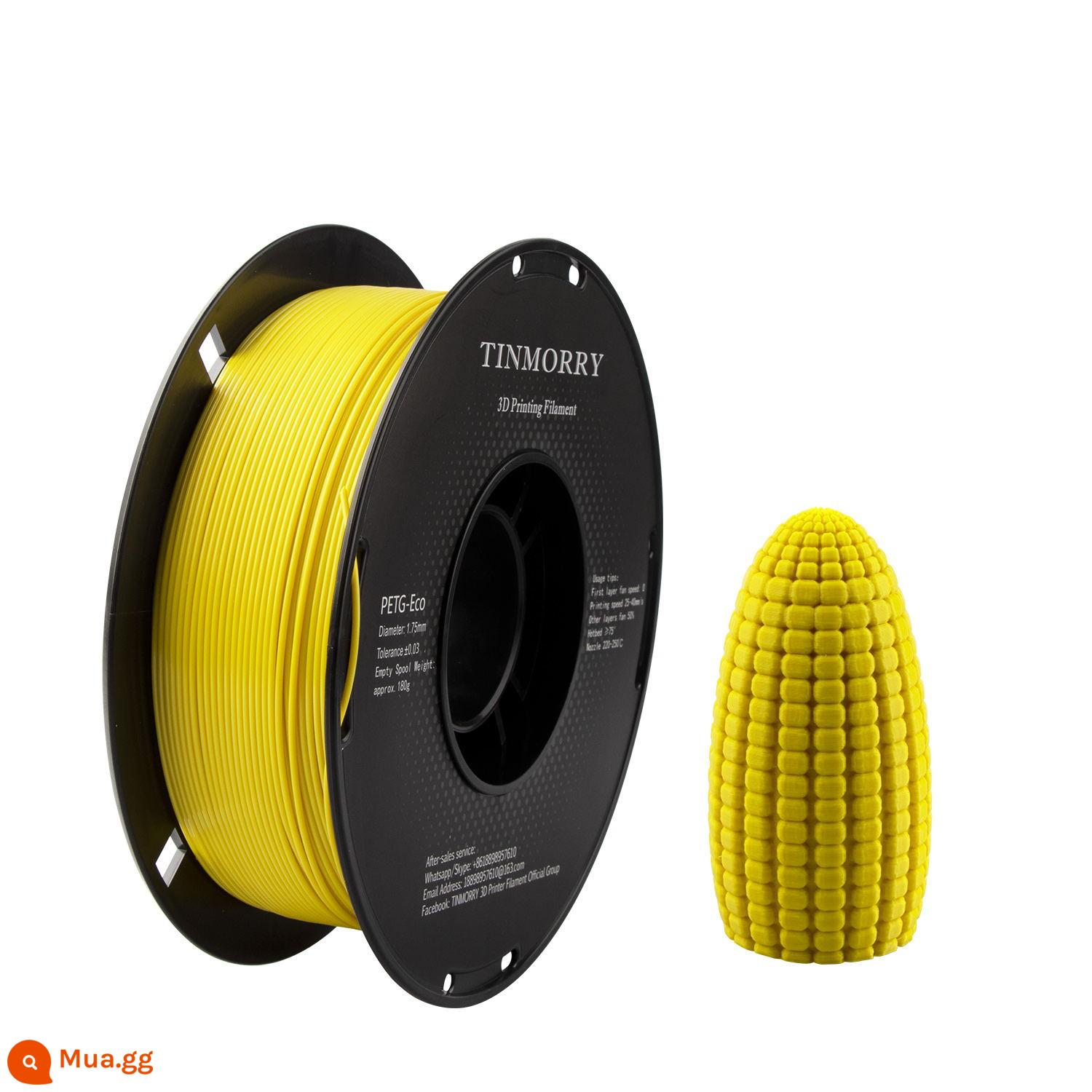 Tinmorry: Dây tóc in 3D PETG tiếp xúc với nguyên liệu Tianrui PETG-ECO, gói 1kg - Carter Hoàng