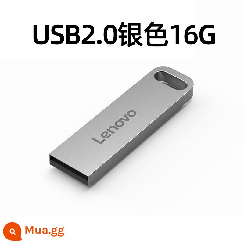 Lenovo gốc SX1 Metal Shell Pop -up Bộ nhớ U đĩa USB2.0/3.1 Sinh viên văn phòng xe cao tốc có thể mang theo đĩa USB di động - SX1 Bạc USB2.0 16G