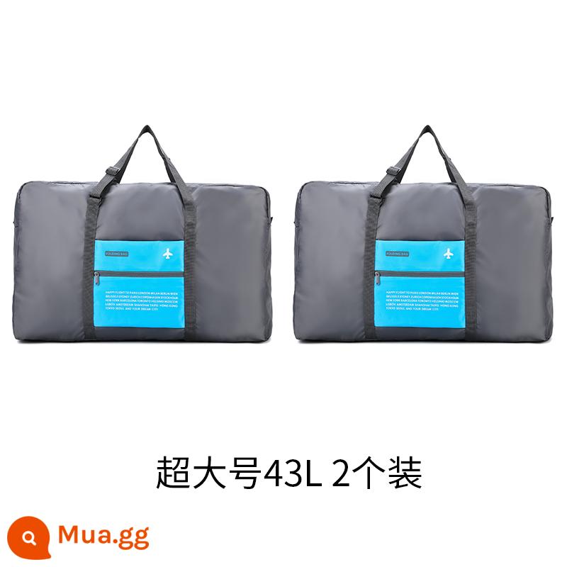 Túi hành lý gấp dành cho nữ và nam sinh viên nhẹ túi đựng đồ di động du lịch cự ly ngắn sức chứa cực lớn có thể được đặt hộp đựng xe đẩy - (Gói 2) 2 kích thước cực lớn. Vui lòng liên hệ bộ phận chăm sóc khách hàng để xác nhận màu sắc.