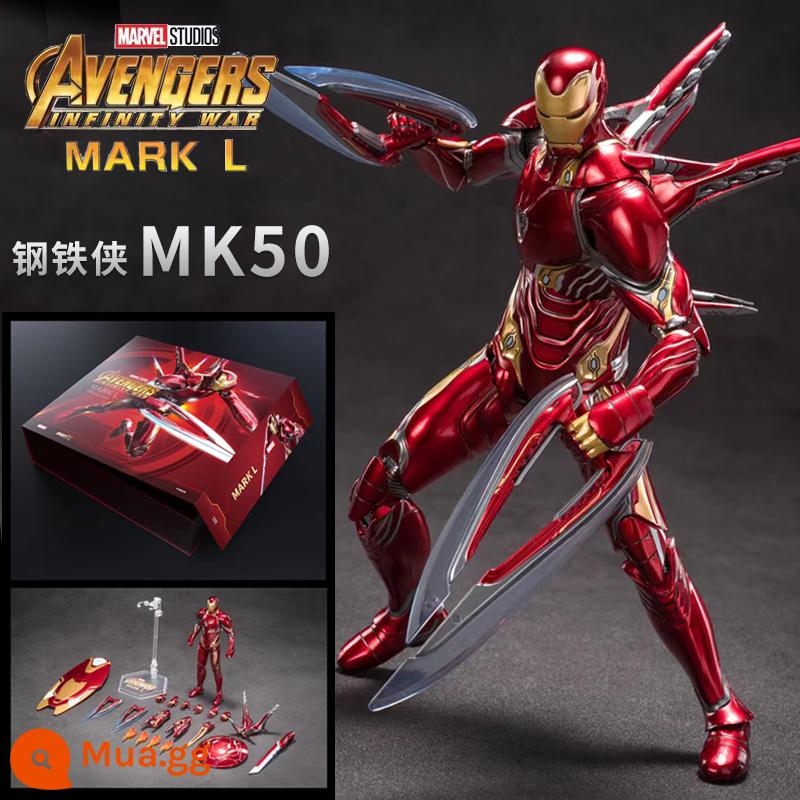 Zhongdong mk50 Iron Man đồ chơi mô hình Marvel Avengers 3 con rối cậu bé mô hình trang trí 7 Mark 85 - Phiên bản cao cấp❤MK50 Iron Man◆Hộp quà tinh tế◆