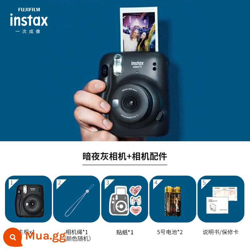 Fuji trông giống như một camera mini11 camera mini dễ thương quà tặng sinh viên với camera làm đẹp - màu xám đêm