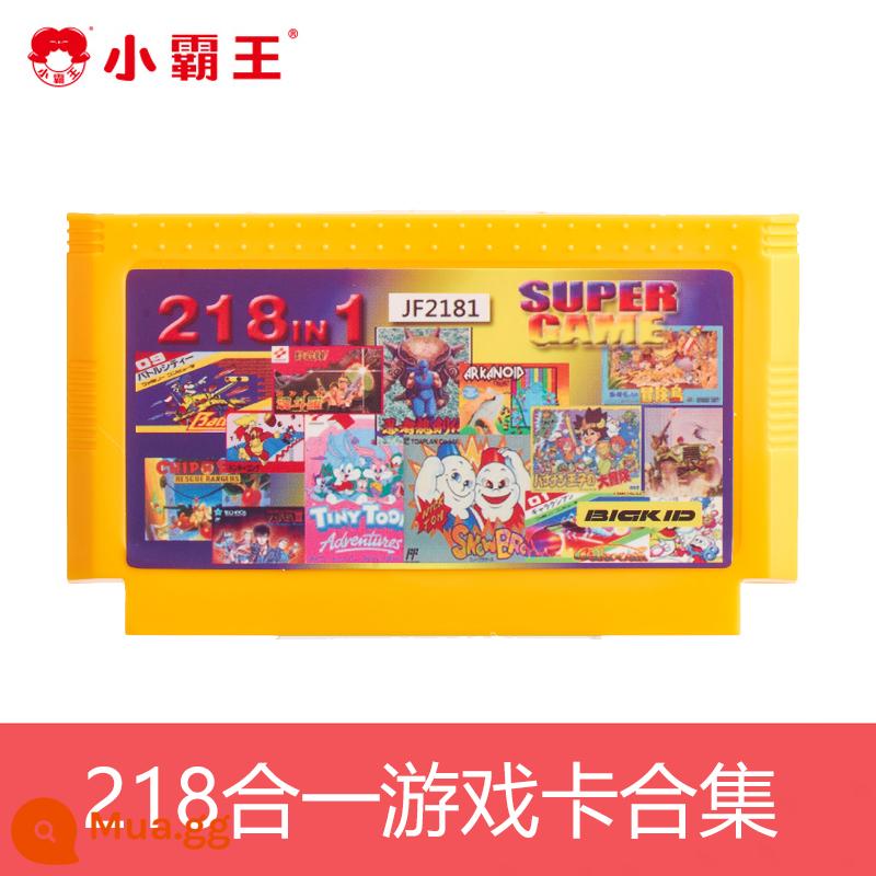 Xiaobawang Trò chơi máy chèn card bộ sưu tập thẻ vàng Hộ gia đình và máy trắng FC Band Game Band HD 8 -bit Game Classic Game Old Family hoài cổ 2022 New 90 Tank War Soul - Bộ sưu tập thẻ game 218 trong 1 [Song Long + Dòng Máu Nóng + MapleStory + PK Người Tuyết]