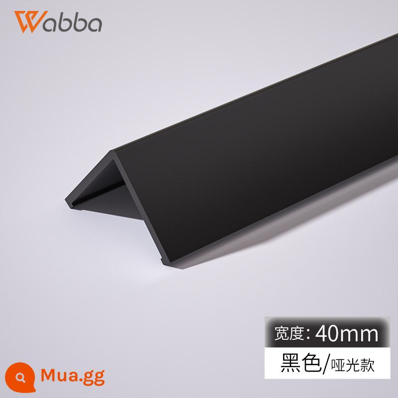 Dải bảo vệ góc tường PVC cực hẹp Dải chống va chạm Dải bảo vệ chống va chạm Dải bảo vệ góc Dải bảo vệ góc tường Gạch trang trí phòng khách Dải cạnh - Space Black - Rộng 4.0cm - Dày 2mm