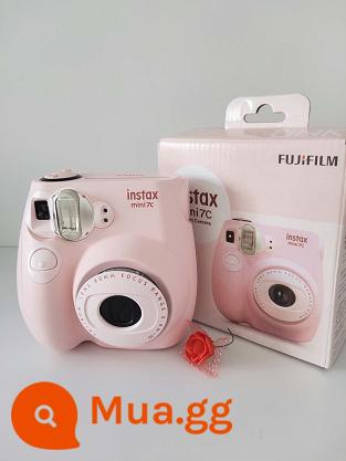 Gói máy ảnh Fuji mini7C 7S bao gồm giấy ảnh Polaroid học sinh nam nữ và máy ảnh trẻ em - Hồng