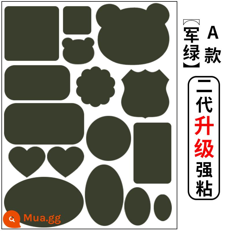 Miếng vá lỗ áo khoác, miếng vá sửa chữa tự dính, không có đường may, miếng vá lỗ trên quần áo, miếng vá vải sửa chữa không dấu vết, miếng vá vải có thể giặt được - Mẫu A Xanh quân đội [Nâng cấp thế hệ thứ hai với độ bám dính mạnh hơn]