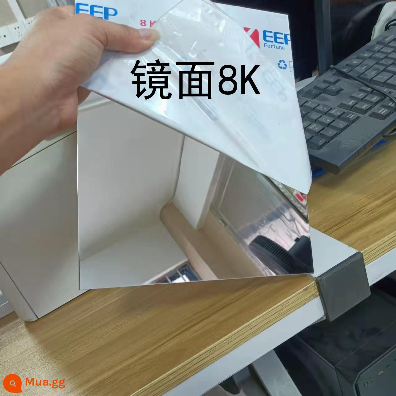 Gương kim loại thép không gỉ chải mờ phun cát titan đen tấm trang trí màu vàng hồng đồng không có dấu vân tay - gương bạc