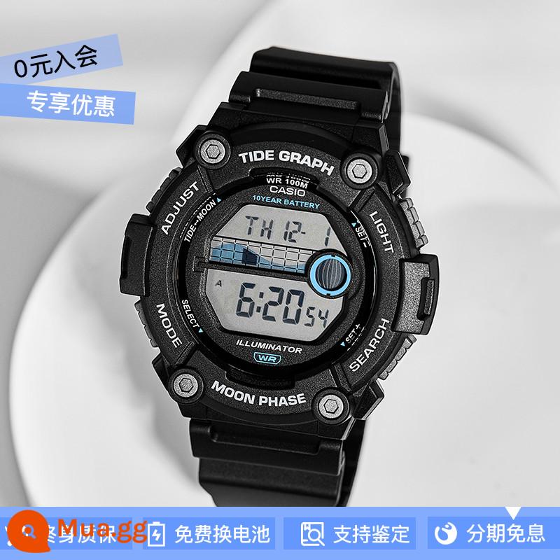 [Pin 10 năm] Đồng hồ CASIO nam năng lượng 10 năm cổ điển mặt vuông nhỏ mặt lớn gửi trực tiếp từ nước ngoài - WS-1300H-1A