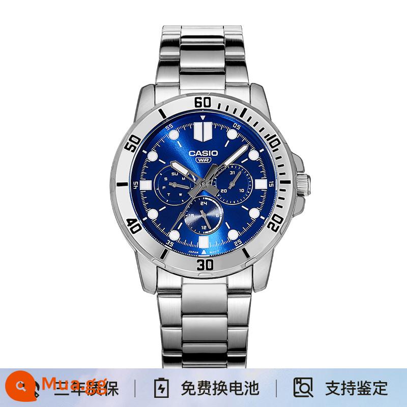 Đồng hồ CASIO Nam Cá Kiếm Nước Ma Trái Tim Thép Trái Tim Đại Dương Đồng Hồ Nam Thạch Anh MTP-VD01 Gửi Thư Trực Tiếp Ở Nước Ngoài - MTP-VD300D-2E