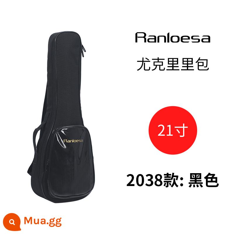 Túi đàn ukulele túi đựng đàn piano 23 inch ba lô dễ thương cho trẻ em Hộp đàn ukulele 21 inch Hộp 26 inch - Túi uke 2038 màu đen 21 inch