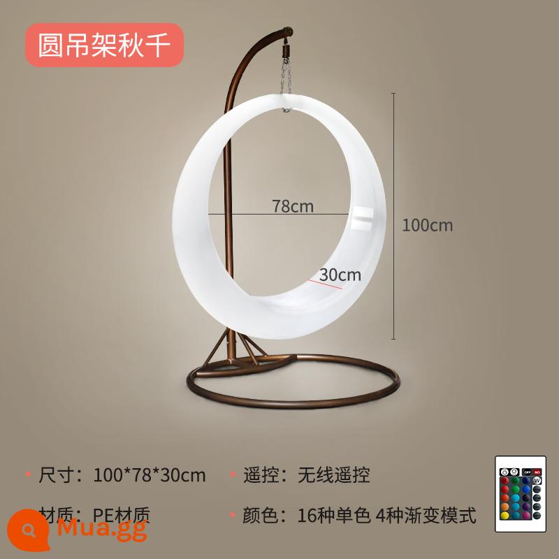 Mùa thu phát sáng ngoài trời hàng ngàn đèn trang trí đèn LED Villa Garden Garden Solar Multiplayed Ghế Net Red Punch Card Moon - Kích thước trẻ em 100 cm + móc treo tròn, không miễn phí vận chuyển