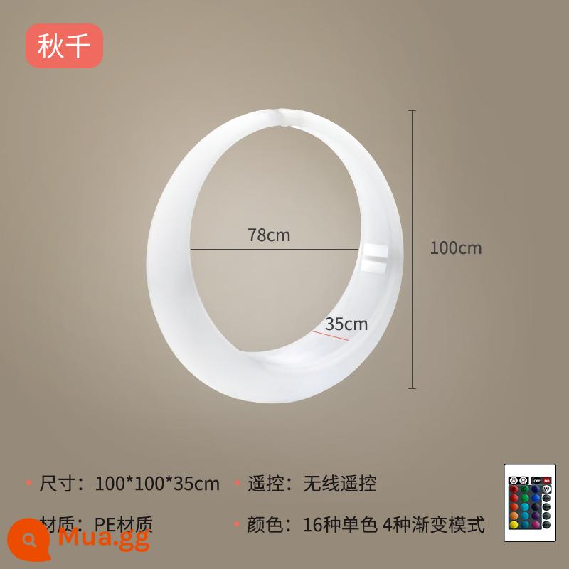 Mùa thu phát sáng ngoài trời hàng ngàn đèn trang trí đèn LED Villa Garden Garden Solar Multiplayed Ghế Net Red Punch Card Moon - Kích thước trẻ em 100cm Không miễn phí vận chuyển