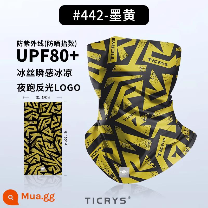 TICRYS Ngoài Trời Magic Băng Đô Cài Tóc Turban Gọng Nam Câu Cá Mặt Nạ Chống Nắng Băng Lụa Cổ Mùa Hè Mỏng Đi Xe Đạp Mặt Khăn - [Lụa băng nguội đi, khô nhanh và có tác dụng chống nắng] #442-Ink Yellow