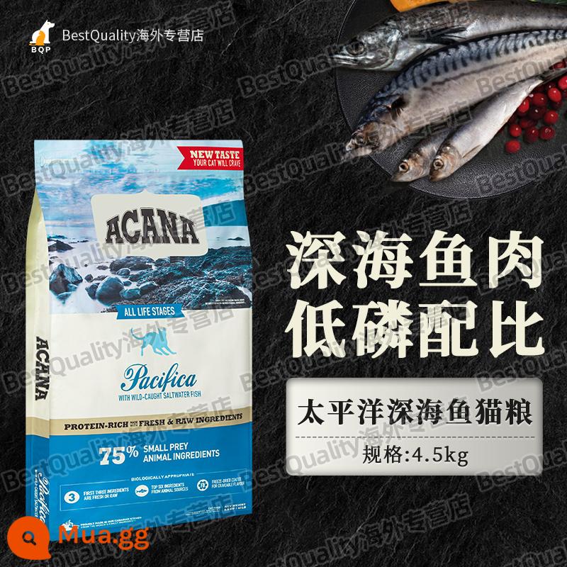 [Giả một mất mười] Công thức mới ACANA Thức ăn cho mèo Harvest Ocean 4.5kg - [Hạn sử dụng: sau 24.09] Phiên bản Plus cá biển sâu Thái Bình Dương 4.5kg